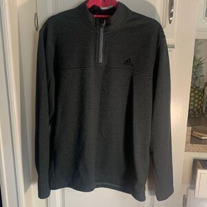 Adidas EUC gray quarter zip pullover sweatshirt sweater size medium